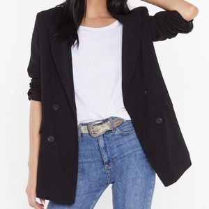 Nasty Gal Make That a Double Relaxed Blazer